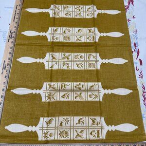 Vintage Martex Harvest Gold MCM Dish Towel NWOT